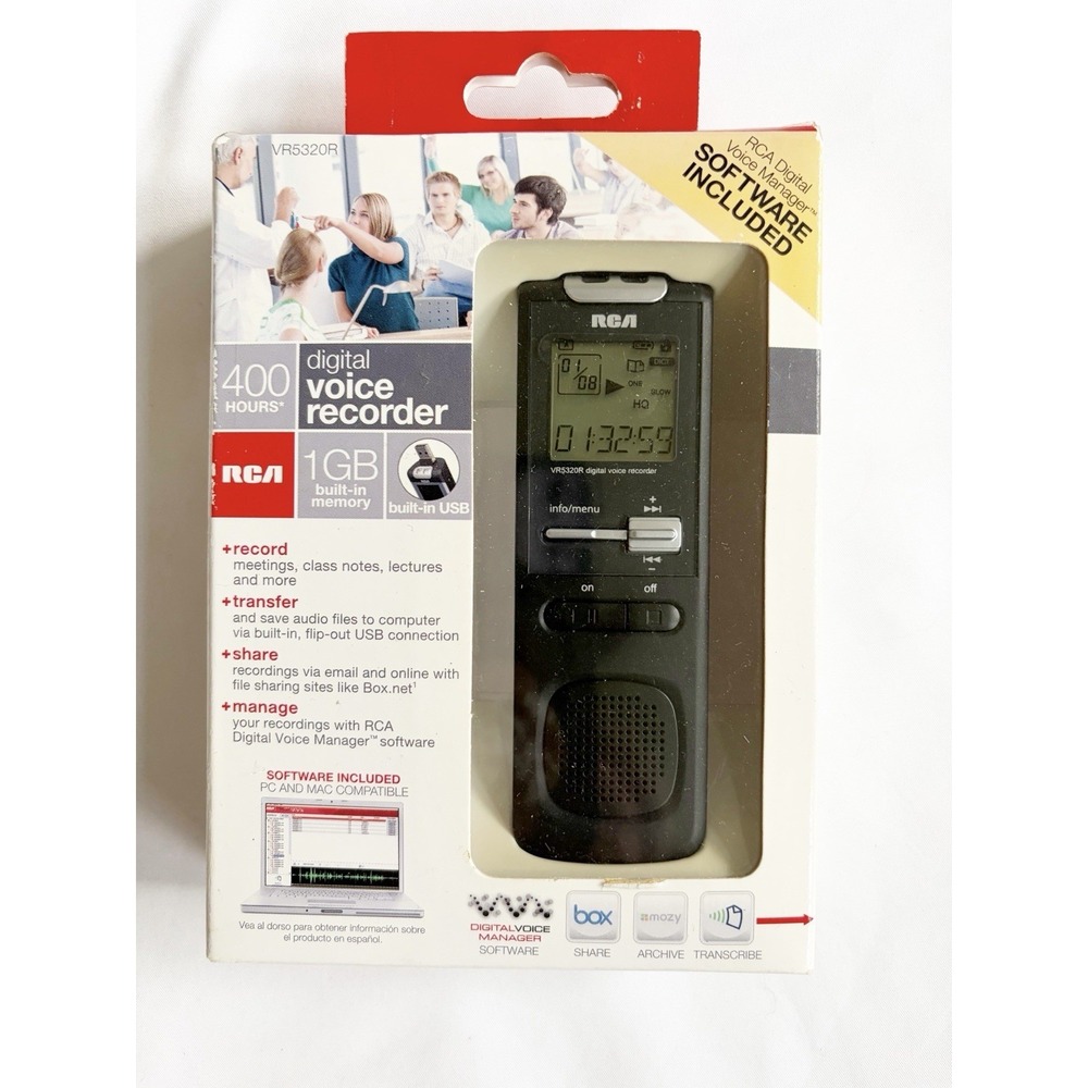 RCA Digital Voice Recorder VR5320R 400hr 1GB